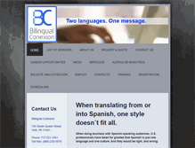 Tablet Screenshot of bilingualconexion.com